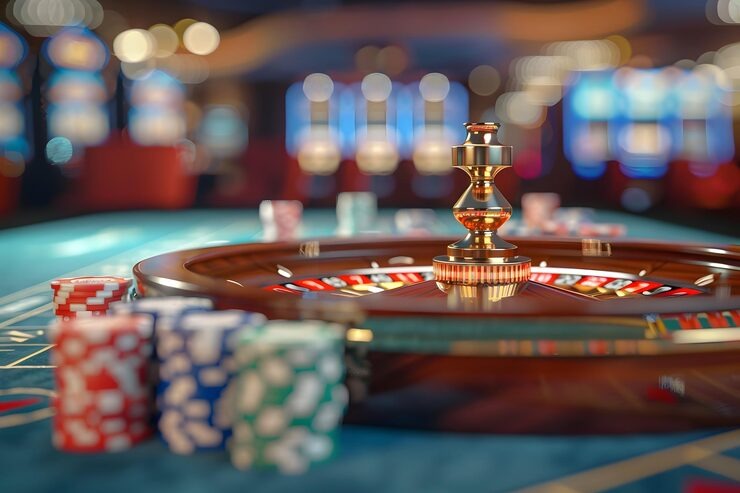 Dealer profesional pokerstars membagikan kartu Teen Patti
